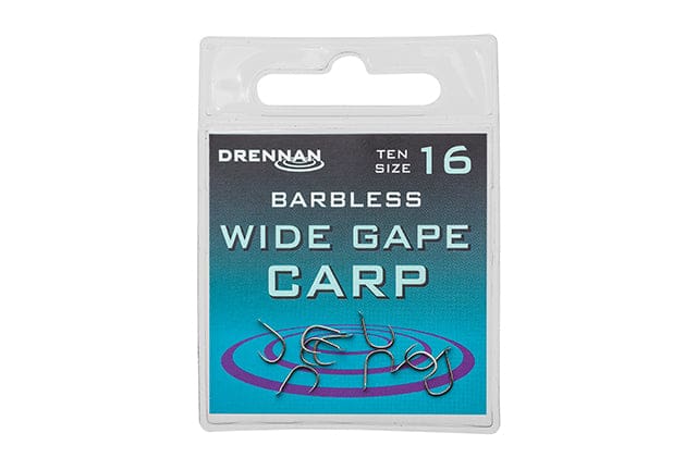 Drennan Wide Gape Carp Barbless Hooks Hooks