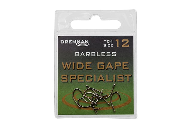 Drennan Wide Gape Specialist Barbless Hooks Hooks