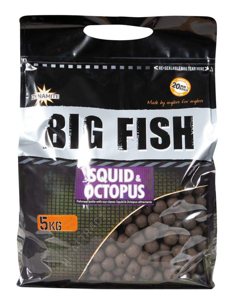 Dynamite Baits - Big Fish - 5KG Boilie Range Squid & Octopus Boilie / 15mm Boilies