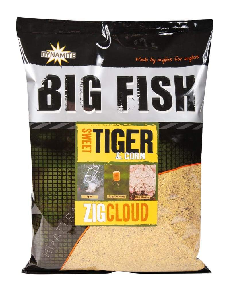 Dynamite Baits - Big Fish - Sweet Tiger & Corn Range Sweet Tiger & Corn Zig Cloud Groundbait