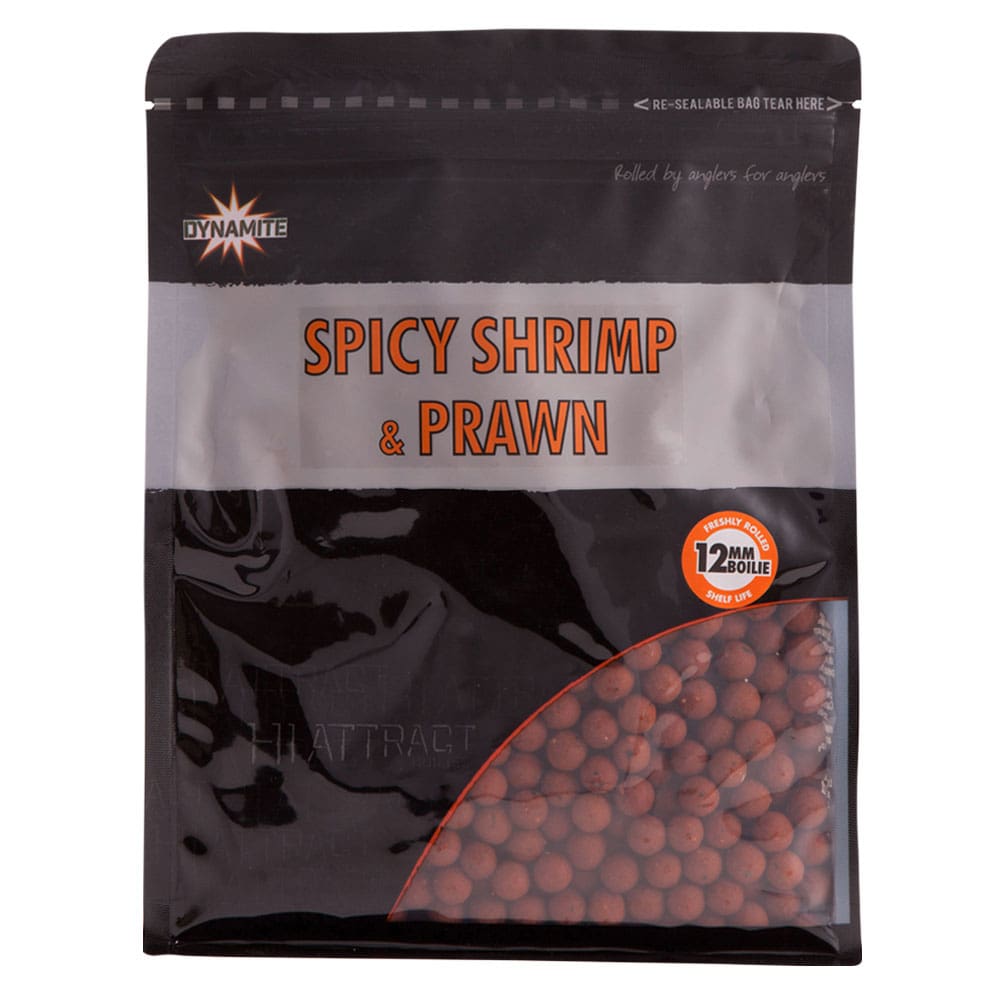 Dynamite Baits - Spicy Shrimp & Prawn Boilies 12mm / 1kg Boilies