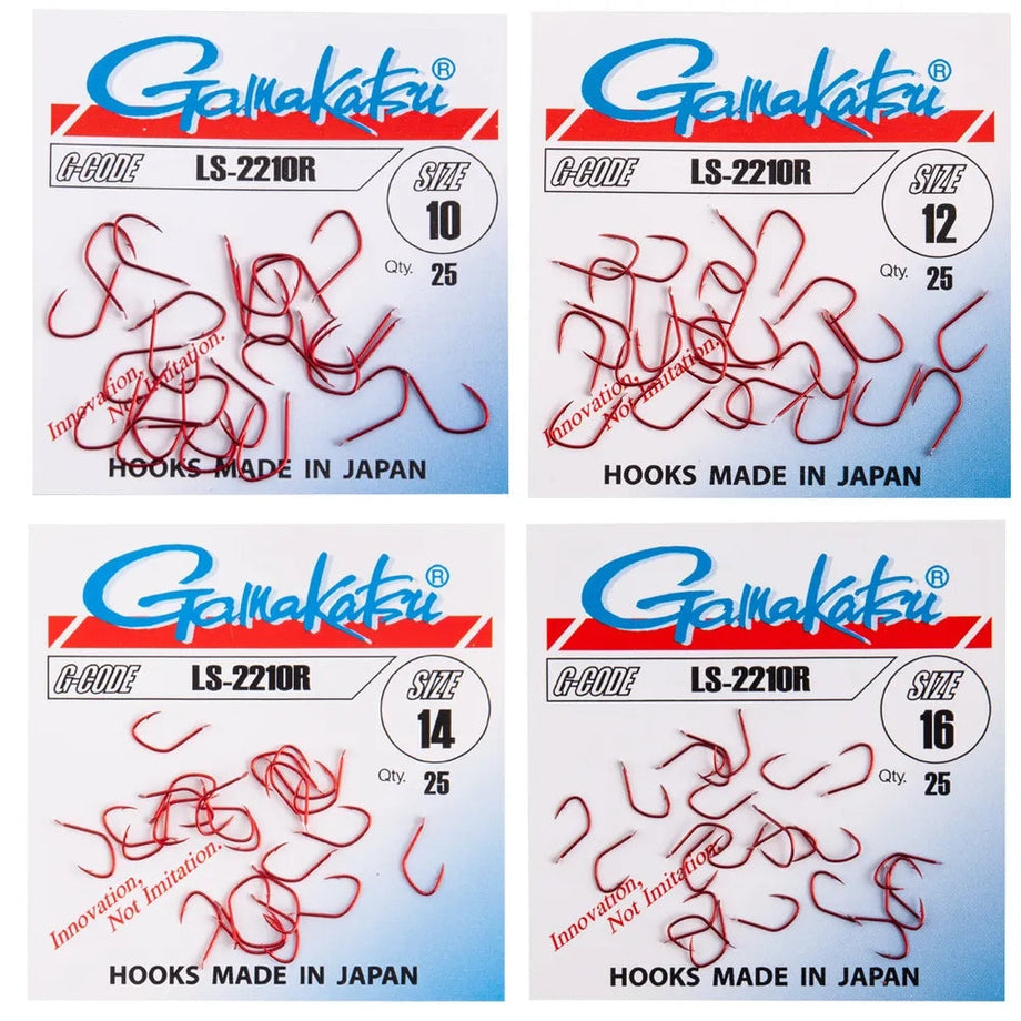 Gamakatsu LS-2210 Red Hooks – Willy Worms