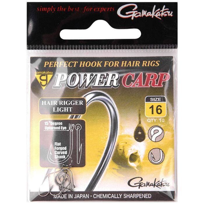 Gamakatsu Power Carp Hair Rigger Light Barbless Hooks