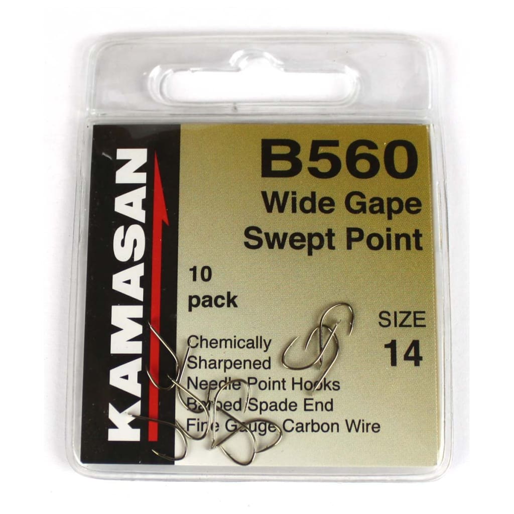 Kamasan B560 Spade Barbed Hooks 14 Hooks