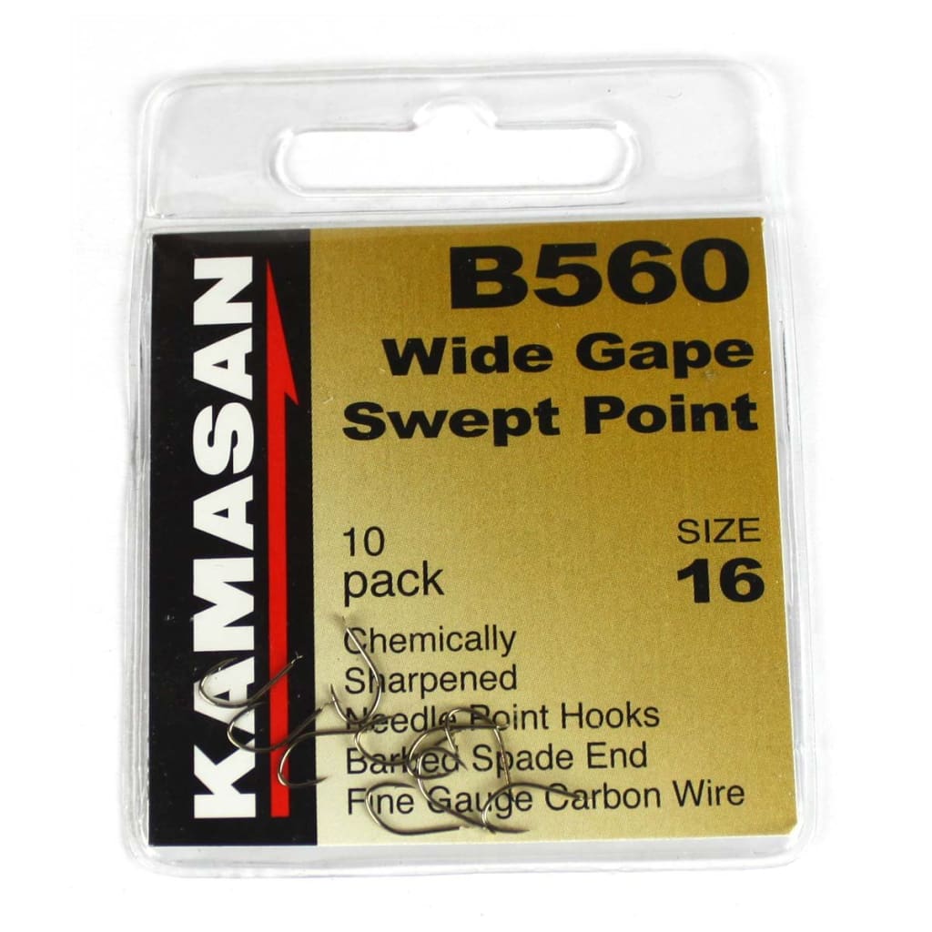 Kamasan B560 Spade Barbed Hooks 16 Hooks