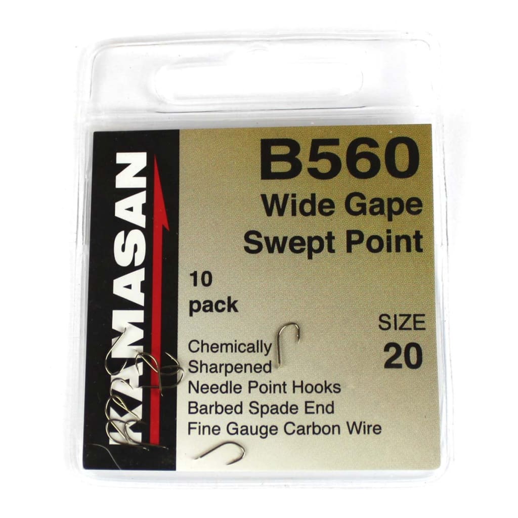 Kamasan B560 Spade Barbed Hooks 20 Hooks