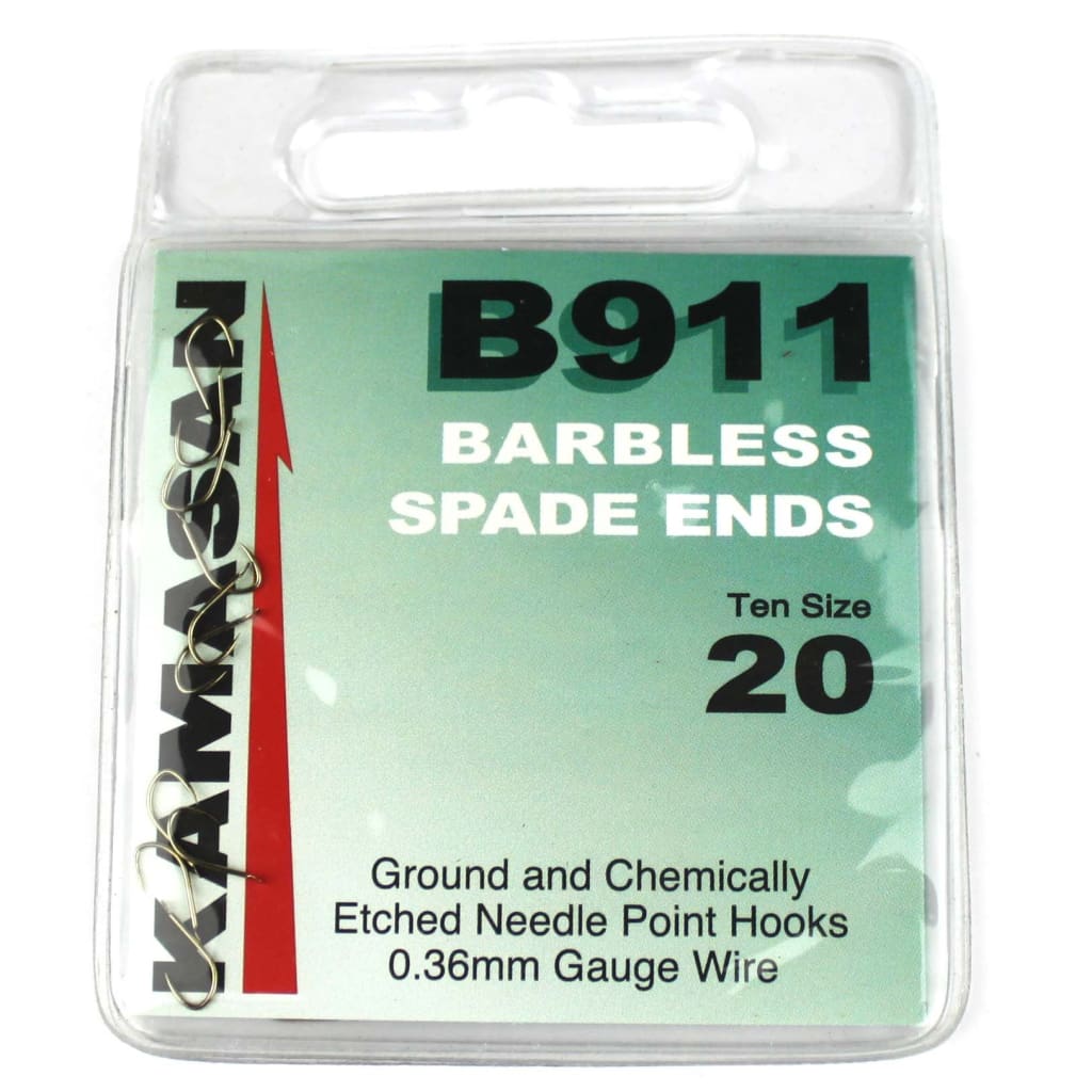 Kamasan B911 Spade Barbless Hooks 20 Hooks
