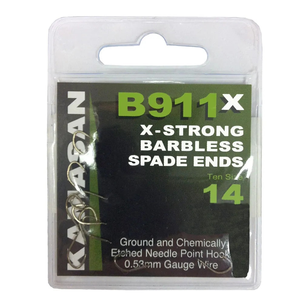 Kamasan B911 X Spade Barbless Hooks Hooks