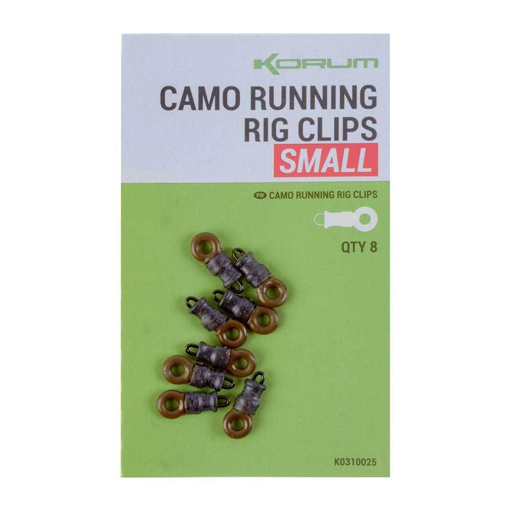 Korum Camo Running Rig Clips Small Swivels & Clips