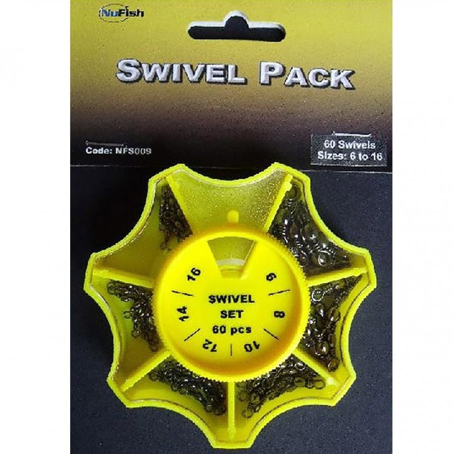 Nufish Snap Swivel Pack 30 Swivels Size 8 To 18