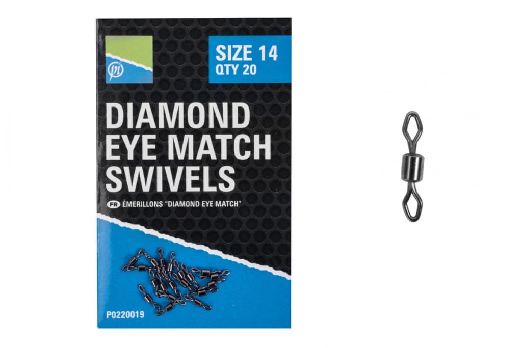 Preston Diamond Eye Match Swivels Swivels & Links