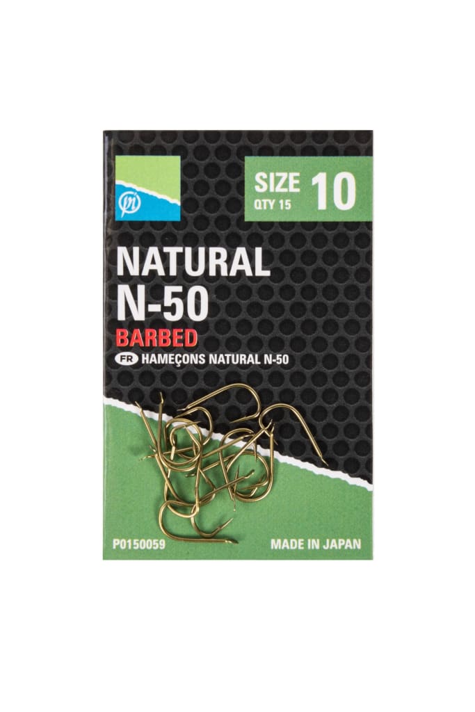 Preston Natural N-50 Hooks Barbed Hooks
