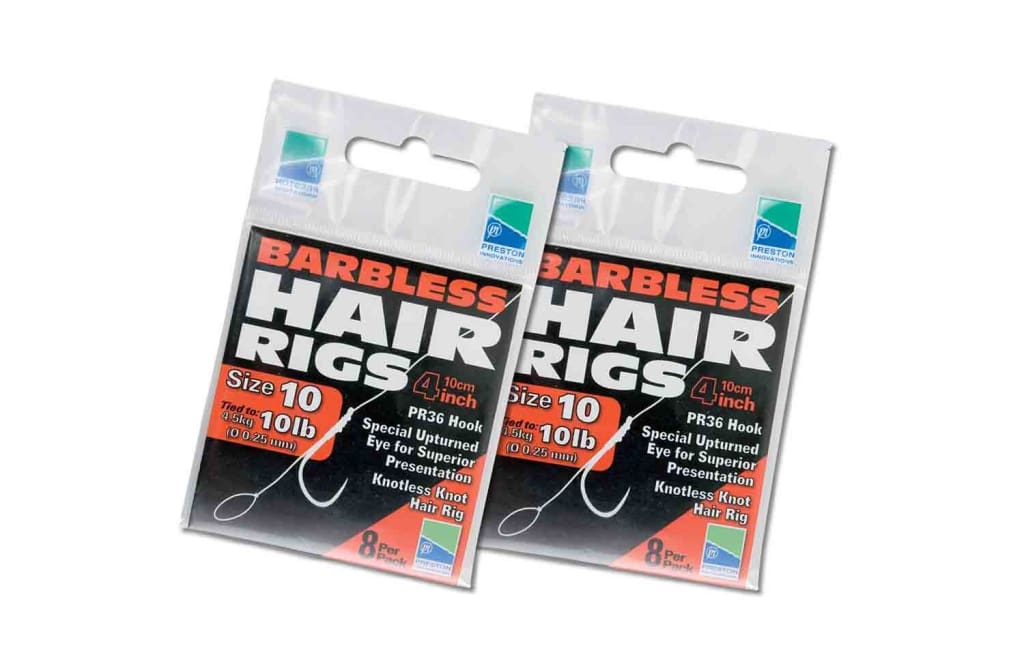Preston PR36 Barbless Hair Rigs Short Hooks