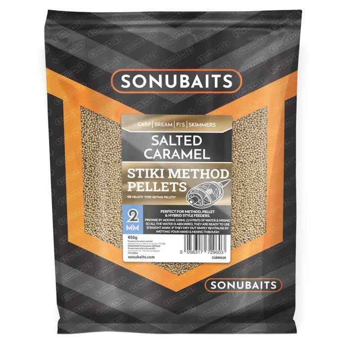 Sonubaits Stiki Salted Caramel Method Pellets 650g Pellets