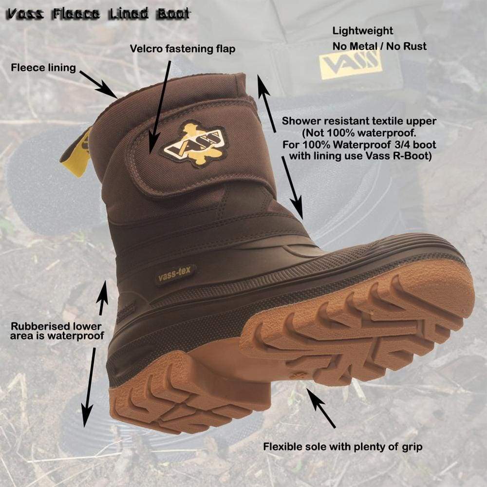 Vass Fleece Lined Fishing Boot – Willy Worms