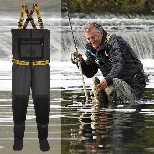 Vass-Tex 305 5L Tough Breathable Chest Wader with Neoprene Stocking Foot Clothing & Footwear