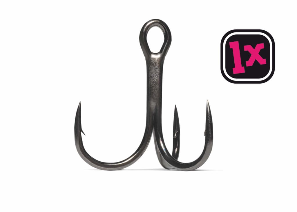 VMC - 7547 1X Strong Inline Treble Hooks (Barbed) Hooks